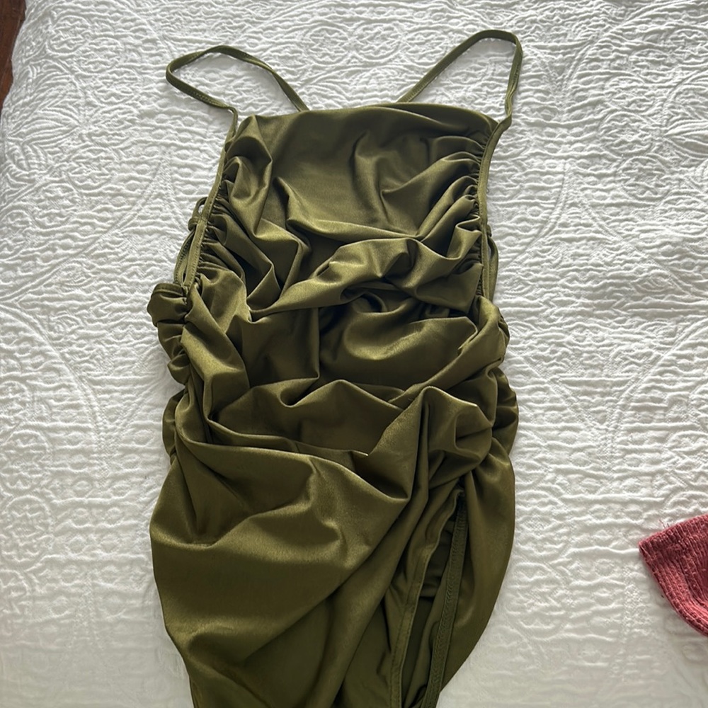 Green tank top